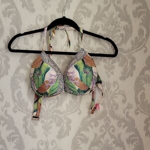Victoria's Secret Leaf Print Bikini Top